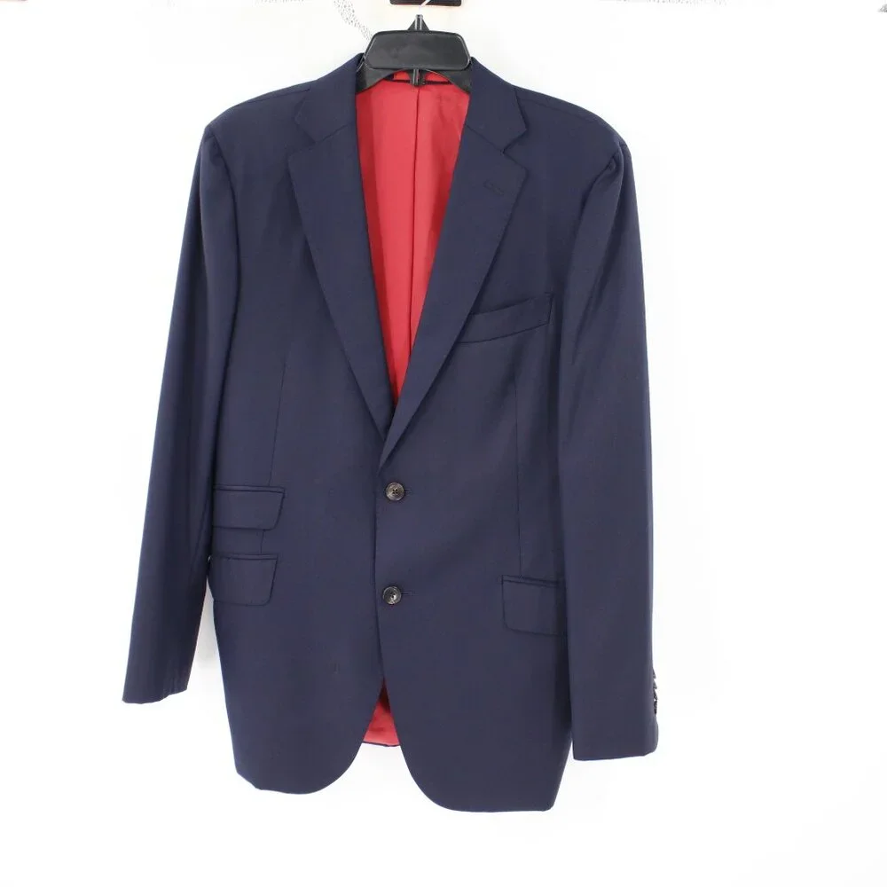 suitsupply Sport Coat Mens 40R Sienna Two Button Blue Single Breasted Wool